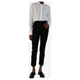 Joseph-Black gabardine trousers - size UK 4-Black