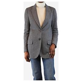 Brunello Cucinelli-Grey cashmere unlined blazer - size UK 6-Grey