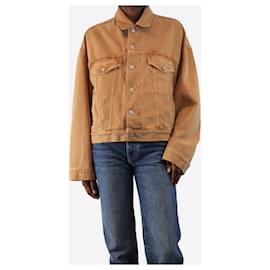 Citizens of Humanity-Sandy beige denim trucker jacket - size XS-Brown