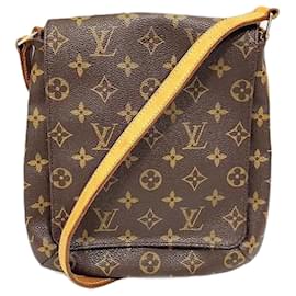 Louis Vuitton-Bolsa de ombro Musette Salsa Monogram vintage marrom 2001-Marrom