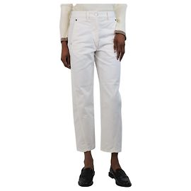 Lemaire Jean blanc à jambes larges - taille UK 8 Blanc