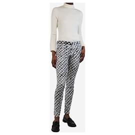 Proenza Schouler-White and black all-over printed jeans - size UK 8-White