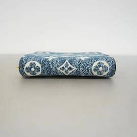 Louis Vuitton-Bolsa com zíper em denim jacquard Monogram Louis Vuitton-Outro