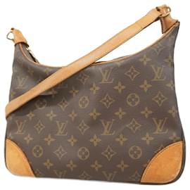 Louis Vuitton-Bolsa de Ombro Boulogne 30 Monograma Louis Vuitton-Marrom