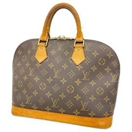 Louis Vuitton-Bolsa Alma Monogram Louis Vuitton-Marrom