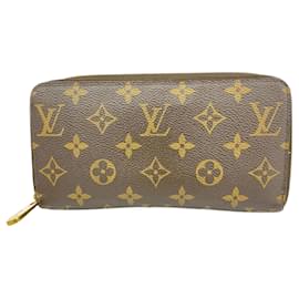Louis Vuitton-Carteira longa Zippy Monogram Louis Vuitton-Marrom