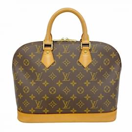 Louis Vuitton-Bolsa de mão Alma Monogram Louis Vuitton-Marrom