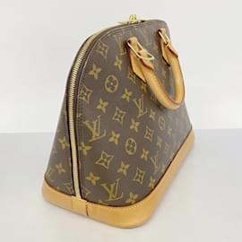 Louis Vuitton-Bolsa de mão Alma Monogram Louis Vuitton-Marrom