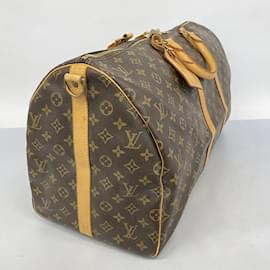 Louis Vuitton-Bolsa Boston Monogram Keepall Bandoulière 55 da Louis Vuitton-Marrom