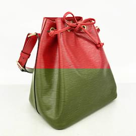 Louis Vuitton-Bolsa de Ombro Petit Noé Epi Louis Vuitton-Vermelho