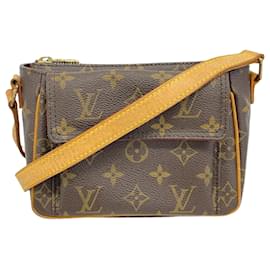Louis Vuitton-Bolsa de Ombro Louis Vuitton Monogram Vivacite PM-Marrom