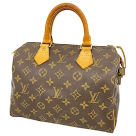 Louis Vuitton-Bolsa Louis Vuitton Monogram Speedy 25-Marrom