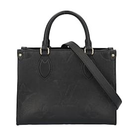 Louis Vuitton-Bolsa de Ombro Monogram Empreinte Louis Vuitton-Preto