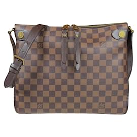 Louis Vuitton-Bolsa de Ombro Damier Duomo Louis Vuitton-Marrom,Damier ebene