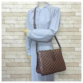 Louis Vuitton-Bolsa de Ombro Damier Duomo Louis Vuitton-Marrom,Damier ebene
