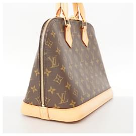 Louis Vuitton-Bolsa de mão Alma Monogram Louis Vuitton-Marrom