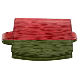 Louis Vuitton-Bolsa de cintura Pochette Santur Epi Louis Vuitton-Vermelho