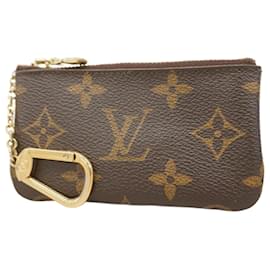 Louis Vuitton-Pochette Cle M62650 Monograma Louis Vuitton-Marrom