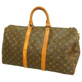 Louis Vuitton-Bolsa Boston Keepall 45 Monograma Louis Vuitton-Marrom