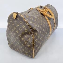 Louis Vuitton-Louis Vuitton Monogram Keepall Bandouliere 55-Marrom