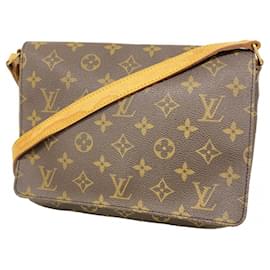Louis Vuitton-Bolsa de Ombro Musette Tango Monograma Louis Vuitton-Marrom