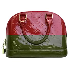 Louis Vuitton-Louis Vuitton Vernis Alma BB Vermelho-Vermelho