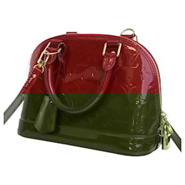 Louis Vuitton-Louis Vuitton Vernis Alma BB Vermelho-Vermelho