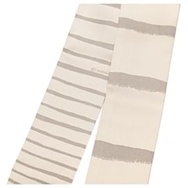Hermès-Hermès Gray Mediterranee Silk Twilly Scarf-Brown,Grey