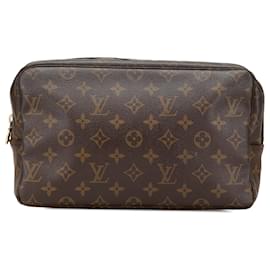 Louis Vuitton-Louis Vuitton Trousse Toilette 28 Marrom Monograma-Marrom