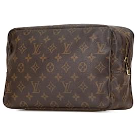 Louis Vuitton-Louis Vuitton Trousse Toilette 28 Marrom Monograma-Marrom