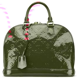 Louis Vuitton-Louis Vuitton Vernis Alma PM Vermelho-Vermelho