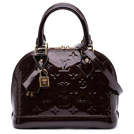 Louis Vuitton-Louis Vuitton Purple Monogram Vernis Alma BB-Roxo