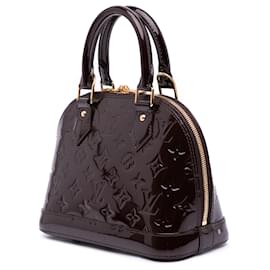 Louis Vuitton-Louis Vuitton Purple Monogram Vernis Alma BB-Roxo