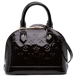 Louis Vuitton-Louis Vuitton Purple Monogram Vernis Alma BB-Roxo