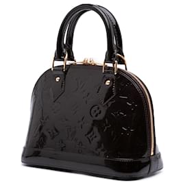 Louis Vuitton-Louis Vuitton Purple Monogram Vernis Alma BB-Roxo