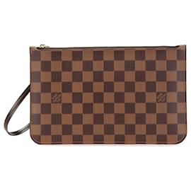 Louis Vuitton-Poche MM Neverfull Damier Ebene Marrom Louis Vuitton-Marrom