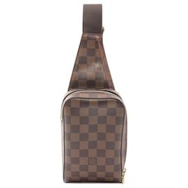 Louis Vuitton-Louis Vuitton Marrom Damier Ebene Geronimos-Marrom