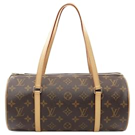 Louis Vuitton-Louis Vuitton  Bolsa LOUIS VUITTON Papillon 30 M51385 em lona PVC revestida de monograma couro marrom usada para mulheres-Outro