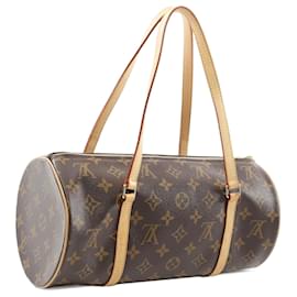 Louis Vuitton-Louis Vuitton  Bolsa LOUIS VUITTON Papillon 30 M51385 em lona PVC revestida de monograma couro marrom usada para mulheres-Outro