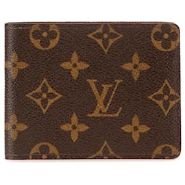 Louis Vuitton-Carteira bifold monograma marrom Louis Vuitton-Marrom