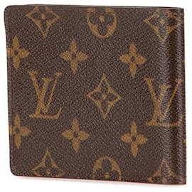 Louis Vuitton-Carteira bifold monograma marrom Louis Vuitton-Marrom