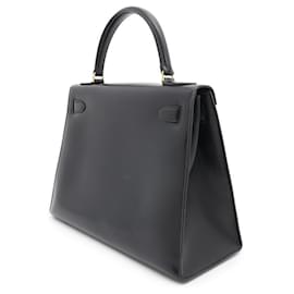 Hermès-Sac à main Hermes Kelly 28-Noir