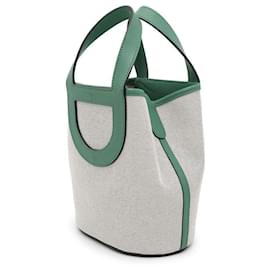 Hermès-Sac Tote Hermes In the Loop 18-Noir,Blanc