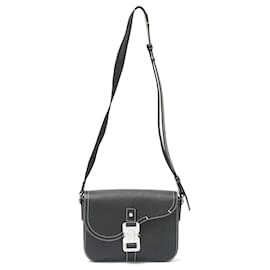 Dior-Dior Saddle Flap Messenger Bag Small Black-Black