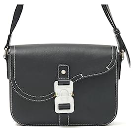 Dior-Dior Saddle Flap Messenger Bag Small Black-Black