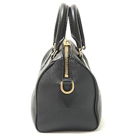 Louis Vuitton-Louis Vuitton Monogram Empreinte Leather Speedy Bandouliere 20 Handbag-Black