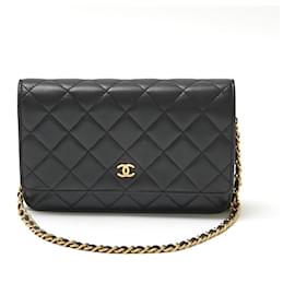Chanel-Sac à bandoulière Chanel Timeless Classic Chain Wallet-Noir