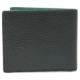 Gucci-Gucci Leather Interlocking G Bifold Wallet-Black