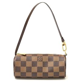 Louis Vuitton-Louis Vuitton Damier Ebene Canvas Papillon Pouch-Brown