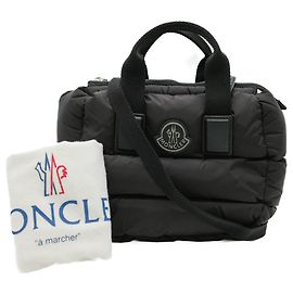 Moncler Quilted Nylon 2WAY Shoulder Bag Black